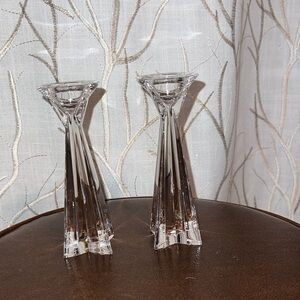Towle Full Lead Crystal Candle Holders